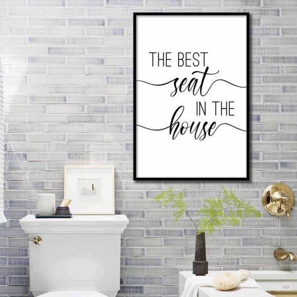 The best seat in the house wall frame